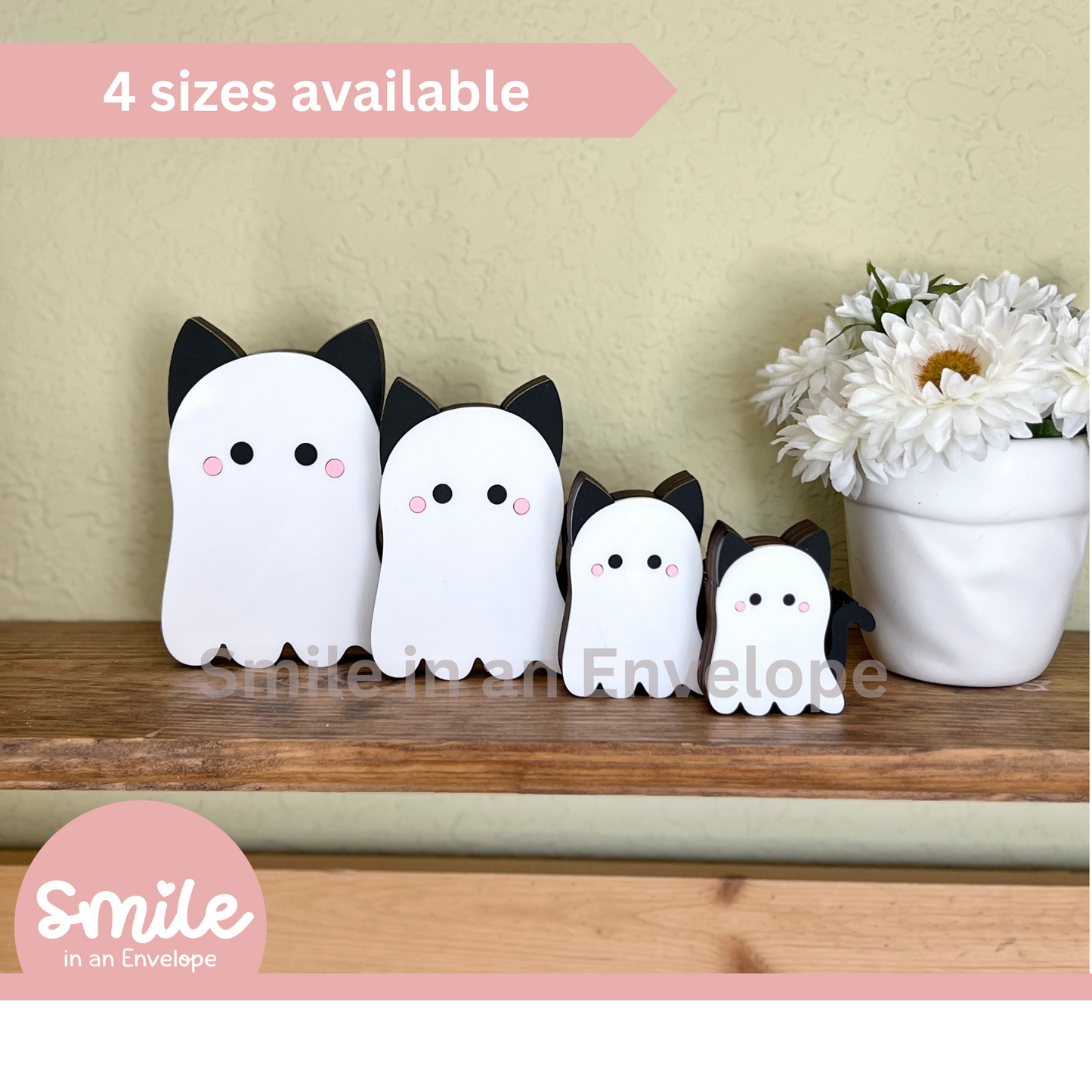 Kitty Ghost Shelf Sitter