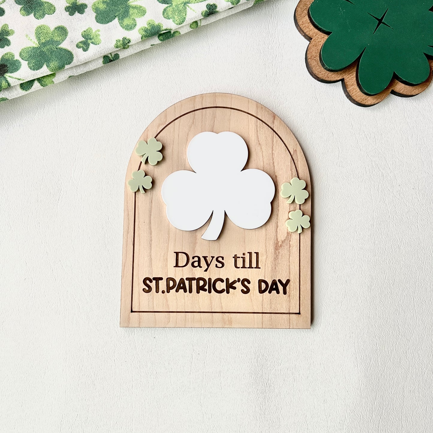 Count Down sign St. Patrick's Day