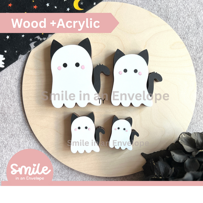 Kitty Ghost Shelf Sitter