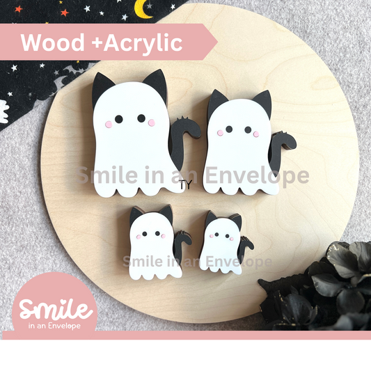 Kitty Ghost Shelf Sitter