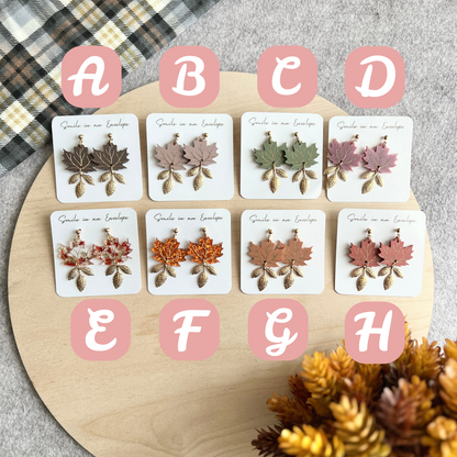 Fall Leaves Earrings long