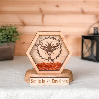 Neutral Bee Hexagon image 0