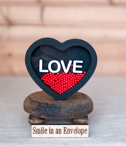 Black Candy Heart Shaker Halloween