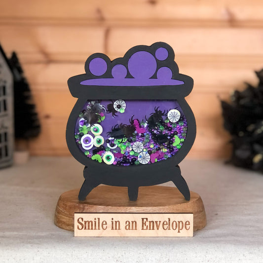 Cauldron Shaker Halloween Witch 