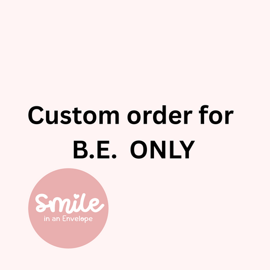 Custom order for Bobbie E Only