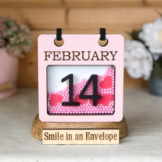 Pink February 14 Calendar Shaker image 0