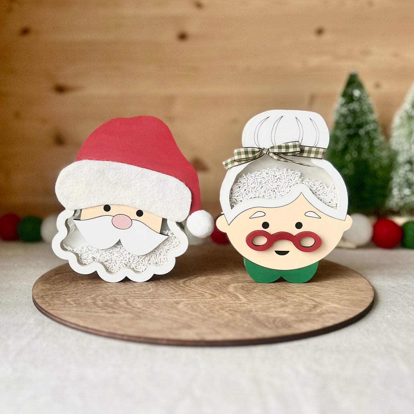 Mr. and Mrs. Claus shaker Bundle