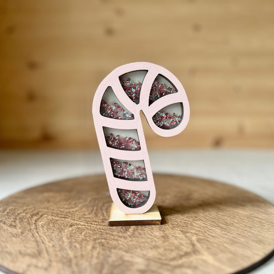 Candy cane shaker + 1 base board - 2021 Version