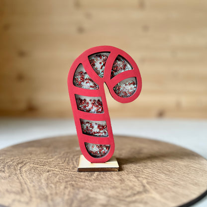 Candy cane shaker + 1 base board - 2021 Version