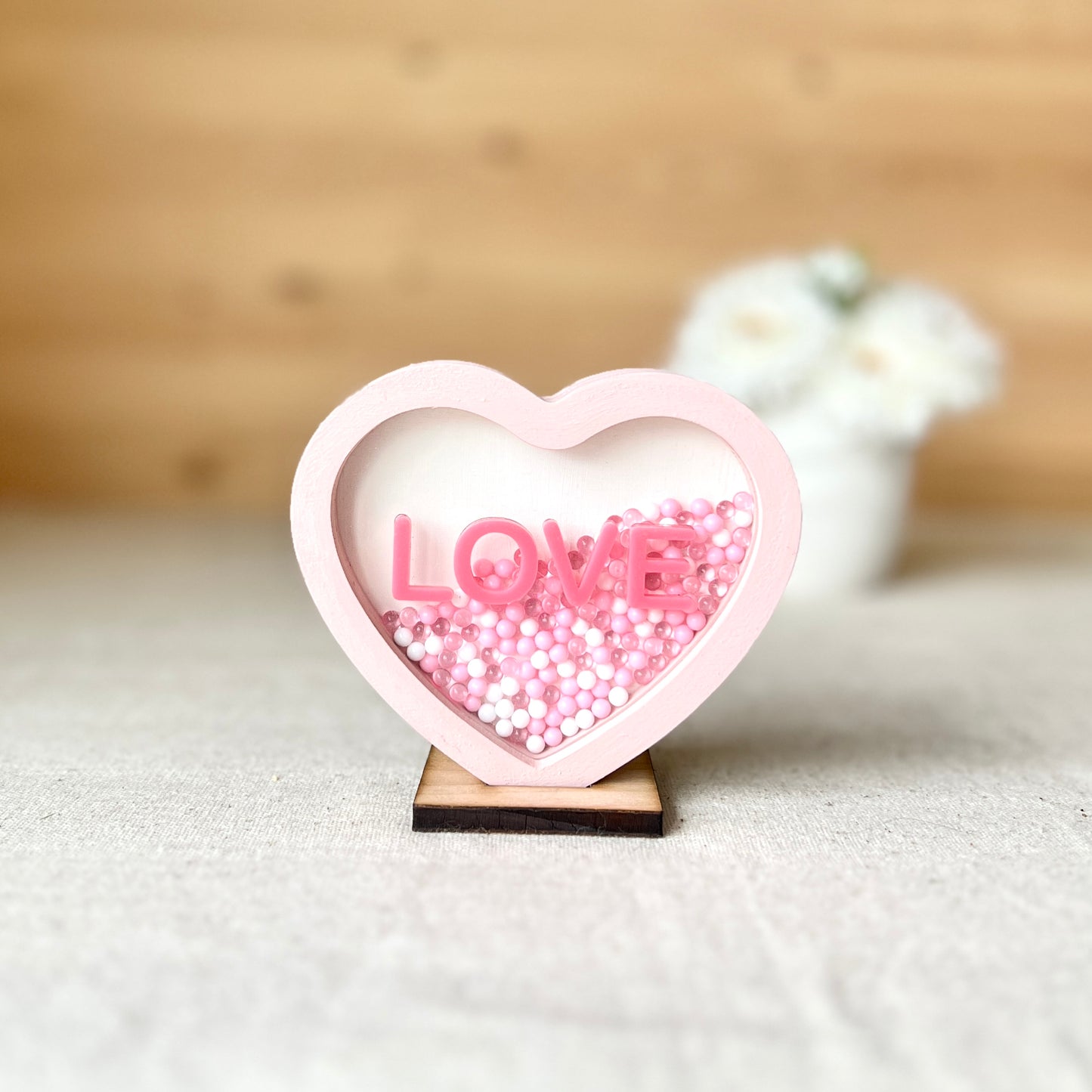 (NEW) Candy Heart Shaker + 1 base *