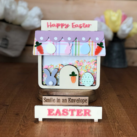 Easter House shaker + 2 signs