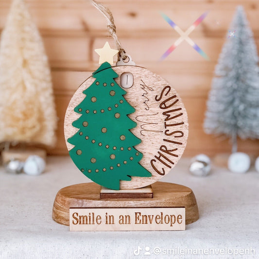 Xmas Tree Countdown Ornament+base