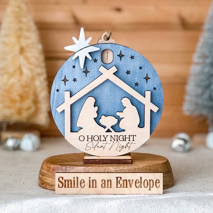 Nativity Countdown Ornament +base