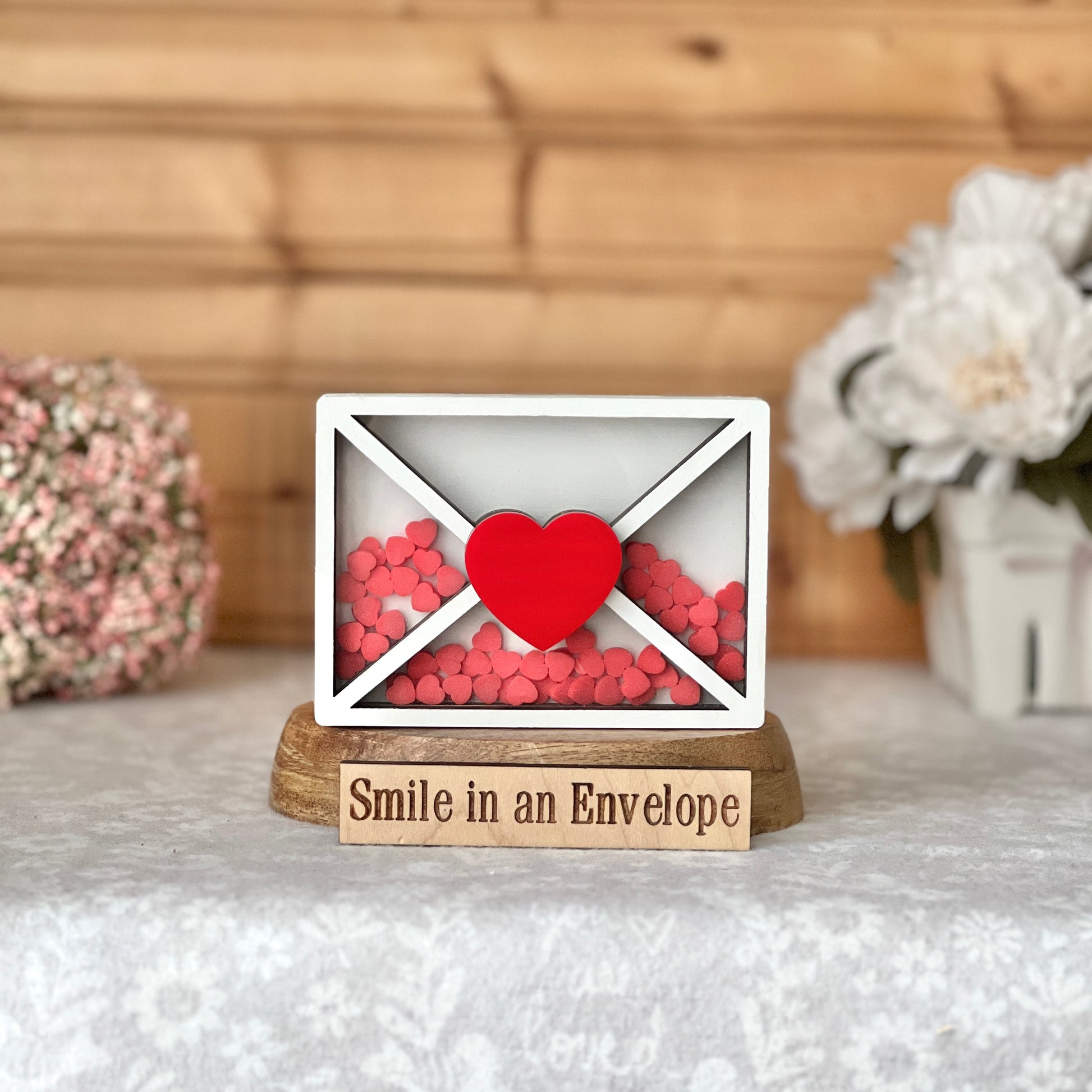 White Love Letter Shaker