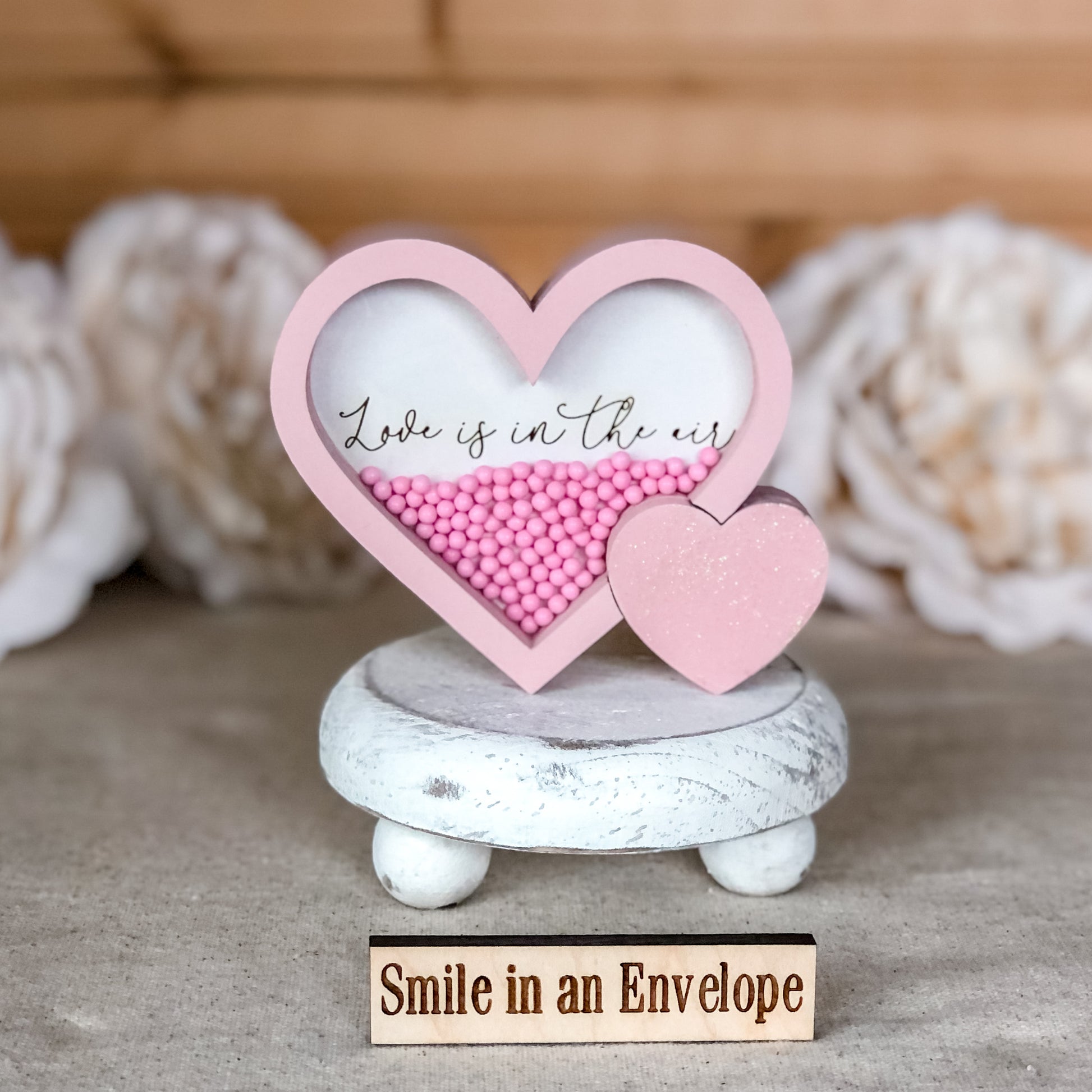 Pink Double Heart shaker