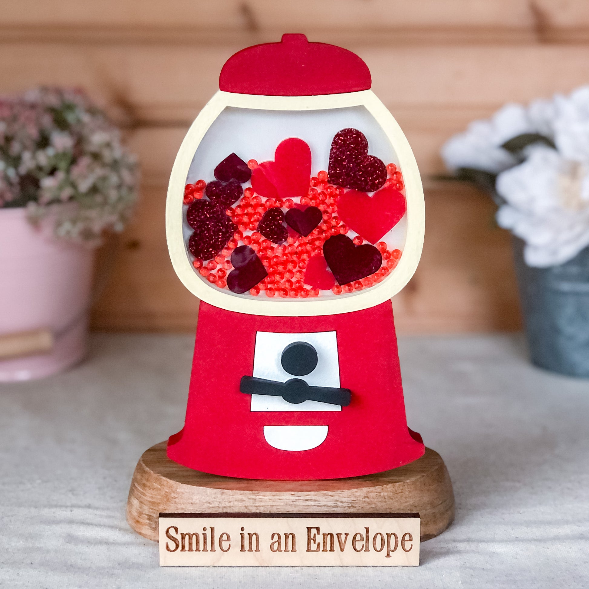 Valentine Gumball shaker -Red 