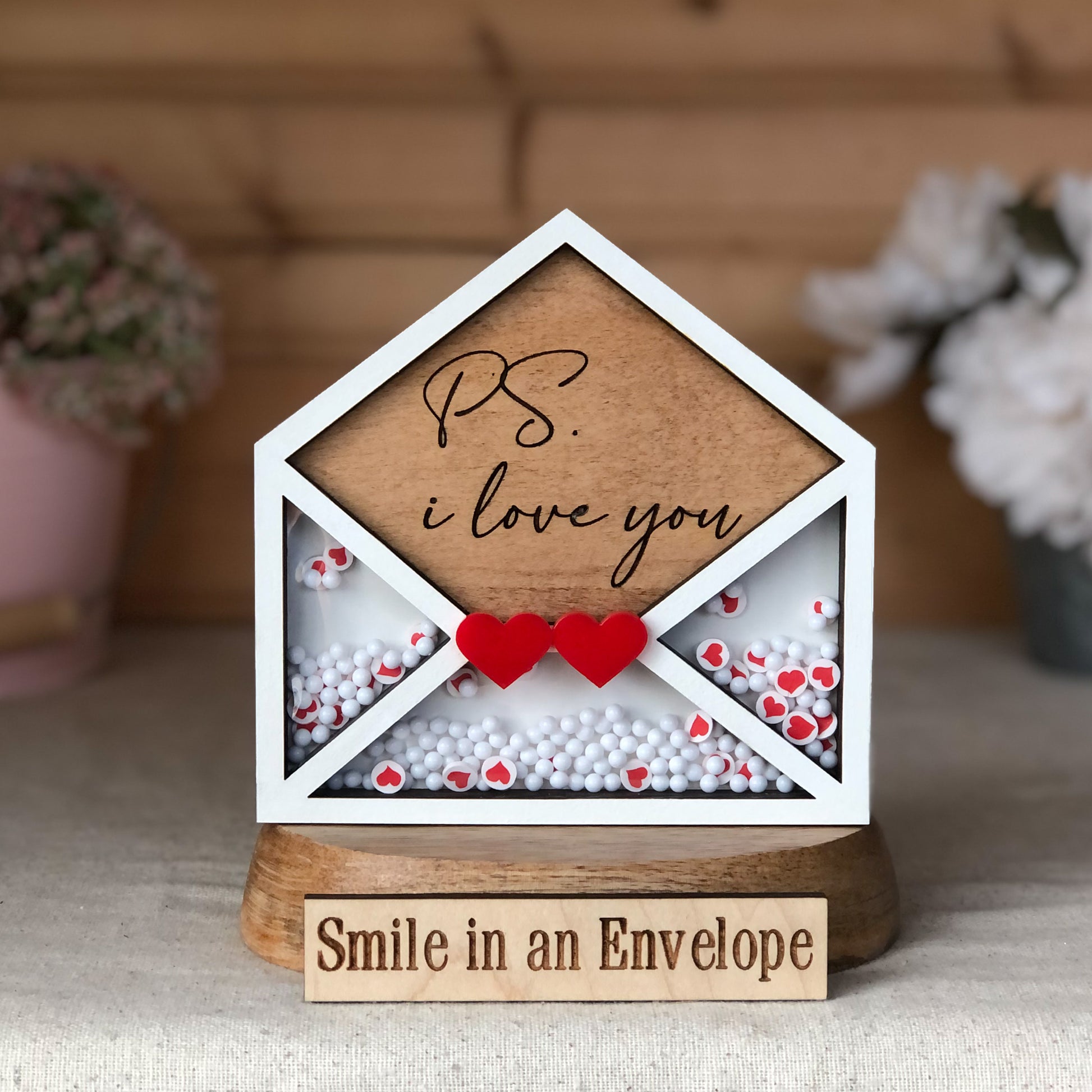 White [PS. I love you] Love Letter shaker image 0