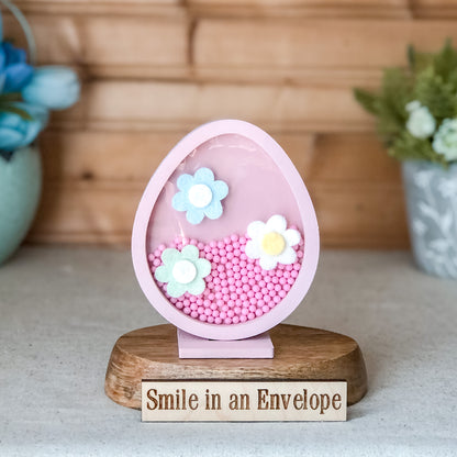 Pink Daisy Easter Egg shaker+1 base image 0