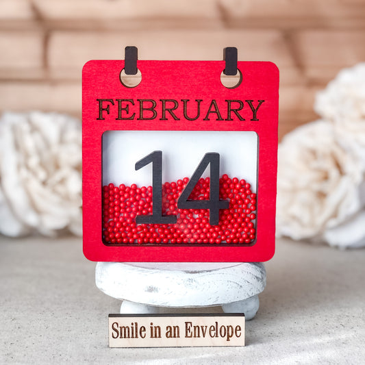 Red Calendar Shaker image 0