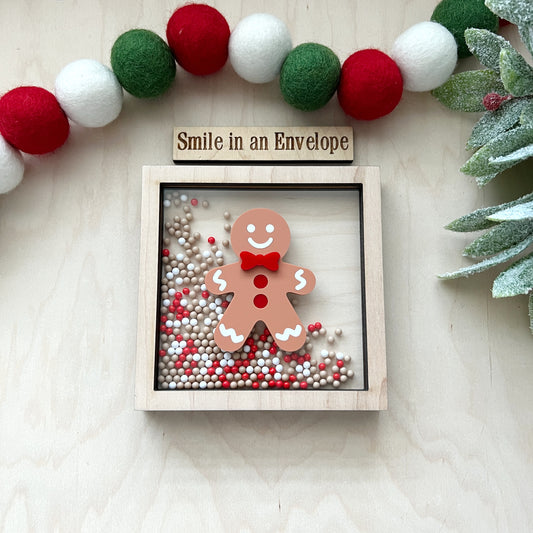 Gingerbread Man shaker sign : Red Bow image 0